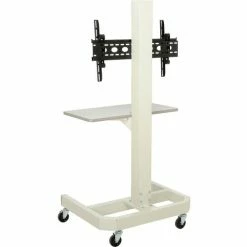 Global Industrial™ LCD/Plasma Mobile Cart with Power Outlet - Beige -Outlet Desks & Workstations Store 239192BG 02