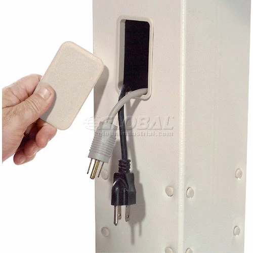 Global Industrial™ 81"H Complete Floor Mount Orbit Computer Kiosk with VESA Mounts, Beige 25 Global Industrial™ 81"H Complete Floor Mount Orbit Computer Kiosk with VESA Mounts, Beige - Image 25