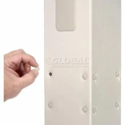 Global Industrial™ 81"H Steel Post with Fixed Base - Beige -Outlet Desks & Workstations Store 239192BG 23