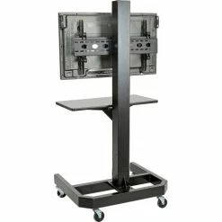 Global Industrial™ Orbit Mobile LCD/Plasma Cart with Power Outlets, Black -Outlet Desks & Workstations Store 239192BK 05 1