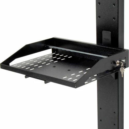 Global Industrial™ 72"H Laptop Wall Mount Unit - Black 4 Global Industrial™ 72"H Laptop Wall Mount Unit - Black - Image 4