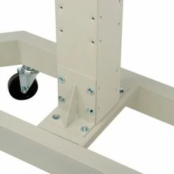 Global Industrial™ 78"H Mobile Post with Caster Base & Power Outlets - Beige -Outlet Desks & Workstations Store 239200BG 06 1