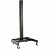 Global Industrial™ 78"H Mobile Post with Caster Base & Power Outlets - Black