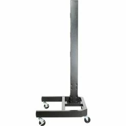 Global Industrial™ 78"H Mobile Post with Caster Base & Power Outlets - Black -Outlet Desks & Workstations Store 239200BK 02 1