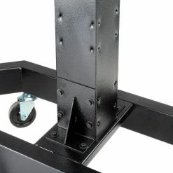 Global Industrial™ 78"H Mobile Post with Caster Base & Power Outlets - Black -Outlet Desks & Workstations Store 239200BK 06 1