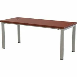 Safco® Aberdeen Table Desk w/Straight Top, 30"D x 72"W, Mocha