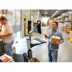 Ergotron® Neo-Flex® LCD Cart, 26 lbs. Capacity, Two-Tone Gray -Outlet Desks & Workstations Store 24 206 214 inuse1