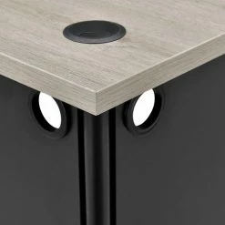 Interion By Global Industrial Interion® 36"W Corner Desk - Rustic Gray -Outlet Desks & Workstations Store 240267RGY 03