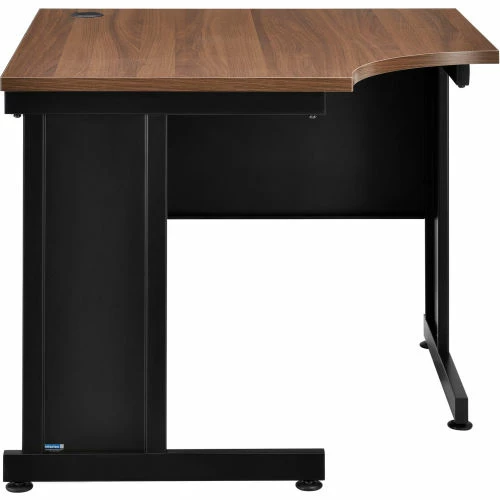 Interion By Global Industrial Interion® 36"W Corner Desk - Walnut 2 Interion By Global Industrial Interion® 36"W Corner Desk - Walnut - Image 2