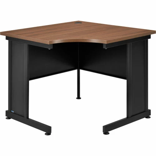 Interion By Global Industrial Interion® 36"W Corner Desk - Walnut 1 Interion By Global Industrial Interion® 36"W Corner Desk - Walnut
