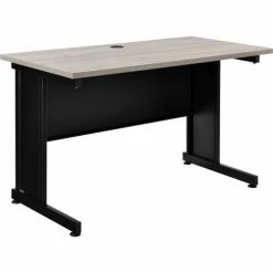Interion By Global Industrial Interion® 48"W Desk - Rustic Gray