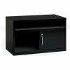 Interion By Global Industrial Interion® 36" Low Credenza with Door - Black