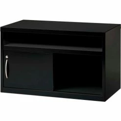 Interion By Global Industrial Interion® 36" Low Credenza with Door - Black -Outlet Desks & Workstations Store 24219 04