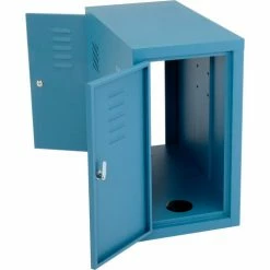 Global Industrial™ Computer CPU Cabinet Side Car, Blue -Outlet Desks & Workstations Store 242299BL 02