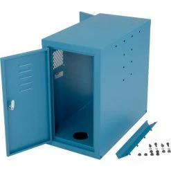 Global Industrial™ Computer CPU Cabinet Side Car, Blue -Outlet Desks & Workstations Store 242299BL 04 1
