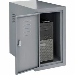 Global Industrial™ Computer CPU Cabinet Side Car, Dark Gray -Outlet Desks & Workstations Store 242299DG 02 1
