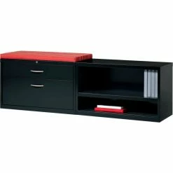 Interion By Global Industrial Interion® 36" Low Credenza with File Cabinet - Black 29 Interion By Global Industrial Interion® 36" Low Credenza with File Cabinet - Black -Outlet Desks & Workstations Store 24320 24219 24221 Red 04