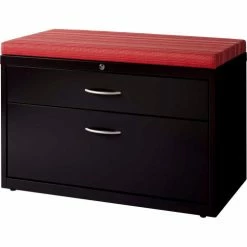 Interion By Global Industrial Interion® 36" Low Credenza with File Cabinet - Black 25 Interion By Global Industrial Interion® 36" Low Credenza with File Cabinet - Black -Outlet Desks & Workstations Store 24320 24221 03