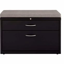 Interion By Global Industrial Interion® 36" Low Credenza with File Cabinet - Black 21 Interion By Global Industrial Interion® 36" Low Credenza with File Cabinet - Black -Outlet Desks & Workstations Store 24320 24222 02