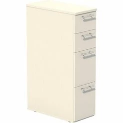 Safco® Skinny Pedestal, Tall, 23"D x 10-3/4"W x 38-1/2"H, Textured Sea Salt