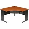 Interion By Global Industrial Interion® 48"W Corner Desk - Cherry