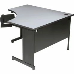 Interion By Global Industrial Interion® 48"W Corner Desk - Gray -Outlet Desks & Workstations Store 248993GY 06