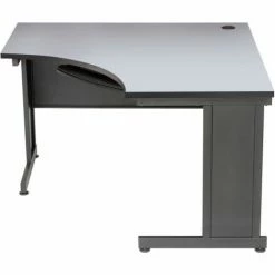 Interion By Global Industrial Interion® 48"W Corner Desk - Gray -Outlet Desks & Workstations Store 248993GY 08