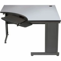 Interion By Global Industrial Interion® 48"W Corner Desk - Gray -Outlet Desks & Workstations Store 248993GY 09