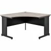 Interion By Global Industrial Interion® 48"W Corner Desk - Rustic Gray