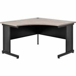 Interion By Global Industrial Interion® 48"W Corner Desk - Rustic Gray