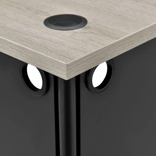 Interion By Global Industrial Interion® 48"W Corner Desk - Rustic Gray 4 Interion By Global Industrial Interion® 48"W Corner Desk - Rustic Gray - Image 4