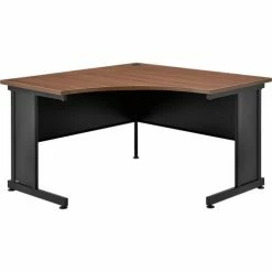 Interion By Global Industrial Interion® 48"W Corner Desk - Walnut