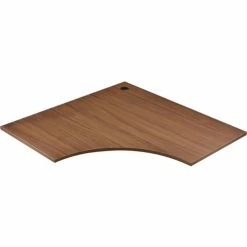 Interion By Global Industrial Interion® 48"W Corner Desk - Walnut -Outlet Desks & Workstations Store 248993WN 06