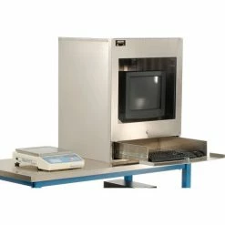 AERO Manufacturing Stainless Steel Countertop Computer Cabinet -Outlet Desks & Workstations Store 249067 07