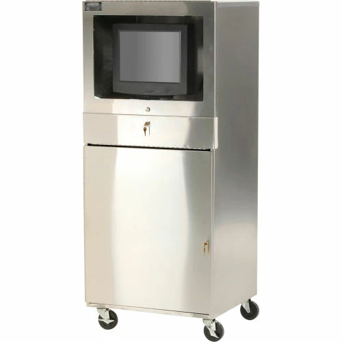 AERO Manufacturing Stainless Steel Mobile Computer Cabinet 5 AERO Manufacturing Stainless Steel Mobile Computer Cabinet - Image 5