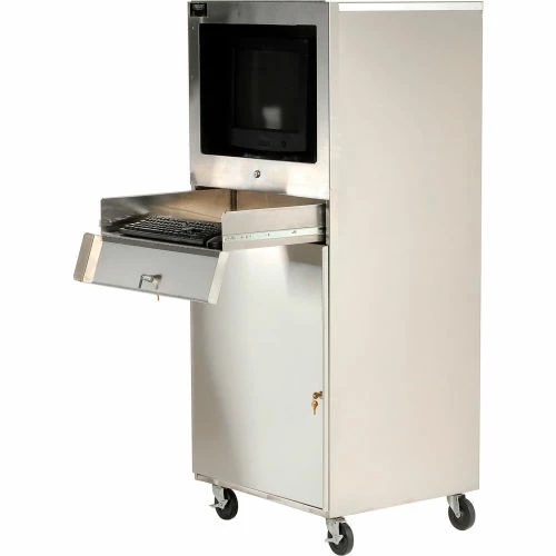AERO Manufacturing Stainless Steel Mobile Computer Cabinet 9 AERO Manufacturing Stainless Steel Mobile Computer Cabinet - Image 9