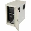 Global Industrial™ Orbit CPU Side Cabinet with Front/Rear Doors and 2 Exhaust Fans - Beige