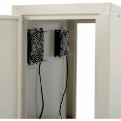 Global Industrial Orbit CPU Computer Enclosure Cabinet Front/Rear Doors 2 Exhaust Fans, Beige -Outlet Desks & Workstations Store 249309JBG 05