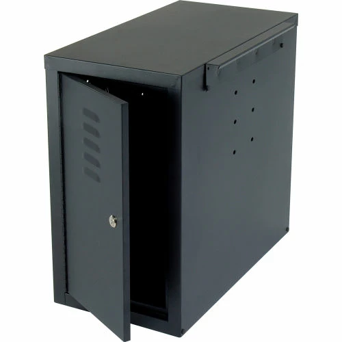 Global Industrial™ CPU Side Cabinet with Front/Rear Doors and 2 Exhaust Fans - Black 4 Global Industrial™ CPU Side Cabinet with Front/Rear Doors and 2 Exhaust Fans - Black - Image 4