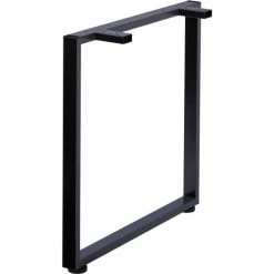 Interion By Global Industrial Interion® Open Plan Office Desk - 72"W x 30"D x 29"H - Charcoal Top with Black Legs -Outlet Desks & Workstations Store 249cp98 black desk leg 289x295 inside view 001