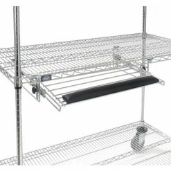Nexel 4-Shelf Mobile Wire Computer LAN Workstation w/Keyboard Tray, 48"W x 24"D x 69"H, Chrome 20 Nexel 4-Shelf Mobile Wire Computer LAN Workstation w/Keyboard Tray, 48"W x 24"D x 69"H, Chrome -Outlet Desks & Workstations Store 250116 06