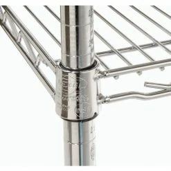 Nexel 3-Shelf Mobile Wire Printer Stand, 24"W x 18"D x 39"H, Chrome 19 Nexel 3-Shelf Mobile Wire Printer Stand, 24"W x 18"D x 39"H, Chrome -Outlet Desks & Workstations Store 250117 05