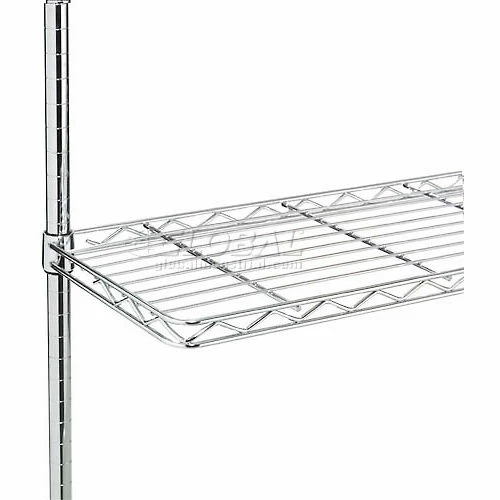 Global Industrial™ Chrome Wire Shelf Mobile Computer LAN Workstation, 31-1/2"W x 24"D x 63"H 9 Global Industrial™ Chrome Wire Shelf Mobile Computer LAN Workstation, 31-1/2"W x 24"D x 63"H - Image 9