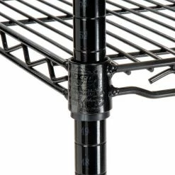 Nexel 4-Shelf Mobile Wire Computer LAN Workstation w/ Keyboard Tray, 60"W x 24"D x 69"H, Black 15 Nexel 4-Shelf Mobile Wire Computer LAN Workstation w/ Keyboard Tray, 60"W x 24"D x 69"H, Black -Outlet Desks & Workstations Store 250197BK 06