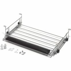 Nexel 4-Shelf Mobile Wire Computer LAN Workstation w/ Keyboard Tray, 72"W x 24"D x 69"H, Black 17 Nexel 4-Shelf Mobile Wire Computer LAN Workstation w/ Keyboard Tray, 72"W x 24"D x 69"H, Black -Outlet Desks & Workstations Store 250198BK 08