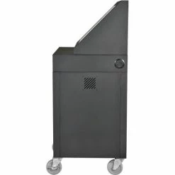 Global Industrial™ Mobile LCD Console Computer Cabinet, Black -Outlet Desks & Workstations Store 273115BK 05
