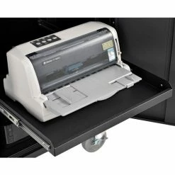 Global Industrial™ Mobile LCD Console Computer Cabinet, Black -Outlet Desks & Workstations Store 273115BK 13