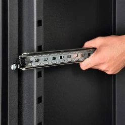 Global Industrial™ Mobile LCD Console Computer Cabinet, Black -Outlet Desks & Workstations Store 273115BK 14