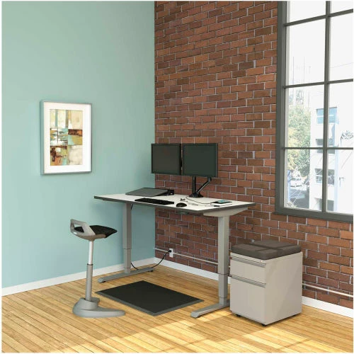 Alera® Seat Cushion for File Pedestals - 14-7/8" x 19-1/8" x 2-1/8" - Smoke 3 Alera® Seat Cushion for File Pedestals - 14-7/8" x 19-1/8" x 2-1/8" - Smoke - Image 3