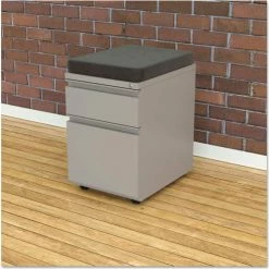 Alera® Seat Cushion for File Pedestals - 14-7/8" x 19-1/8" x 2-1/8" - Smoke 8 Alera® Seat Cushion for File Pedestals - 14-7/8" x 19-1/8" x 2-1/8" - Smoke -Outlet Desks & Workstations Store 275807 ZX